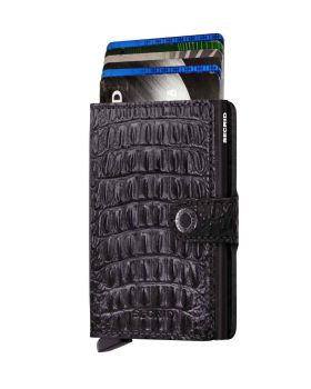 Secrid mini wallet leather Nile black